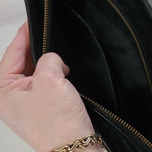 Kate Spade black & cream handbag with optional shoulder strap - Picture 13 of 16